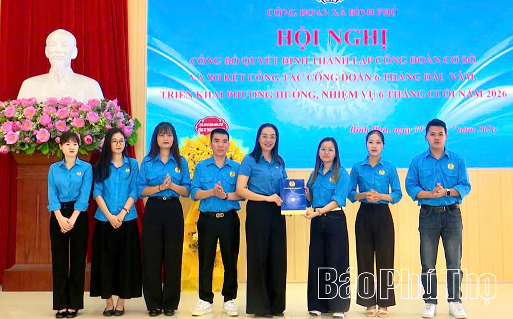 Xã Bình Phú: Thành lập 2 Công đoàn cơ sở doanh nghiệp
