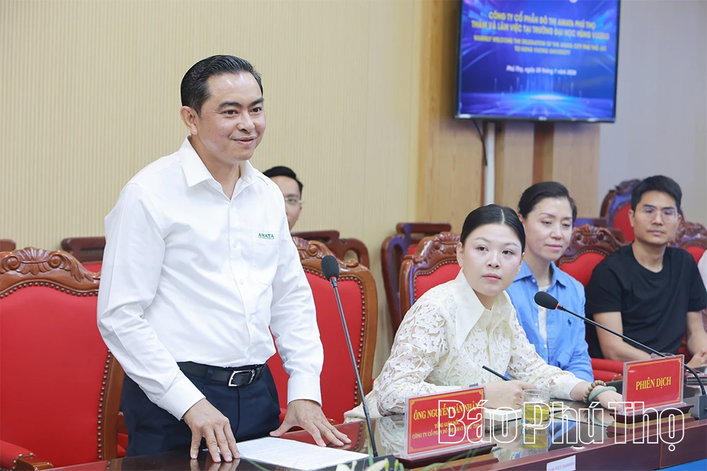 Amata Phú Thọ khảo sát nguồn nhân lực chất lượng cao trên địa bàn tỉnh&nbsp;