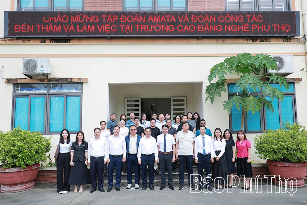 Amata Phú Thọ khảo sát nguồn nhân lực chất lượng cao trên địa bàn tỉnh&nbsp;