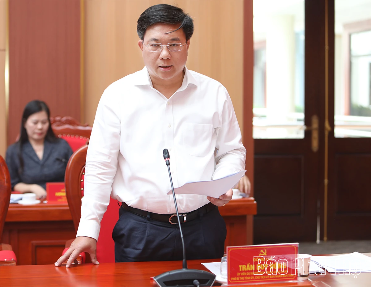 Ban Thường vụ Tỉnh ủy cho ý kiến về công tác tài chính - ngân sách và kế hoạch đầu tư công trung hạn