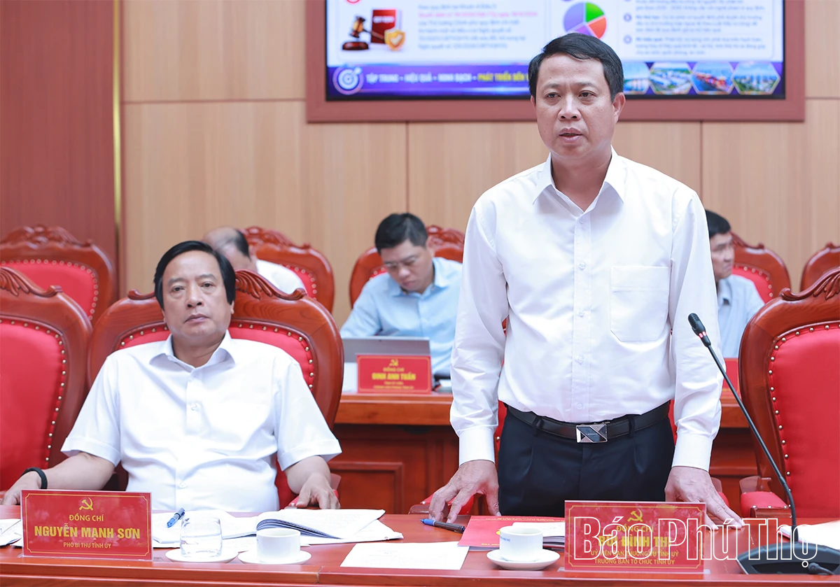 Ban Thường vụ Tỉnh ủy cho ý kiến về công tác tài chính - ngân sách và kế hoạch đầu tư công trung hạn