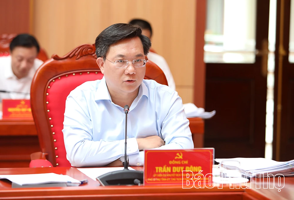 Ban Thường vụ Tỉnh ủy cho ý kiến vào một số nội dung quan trọng