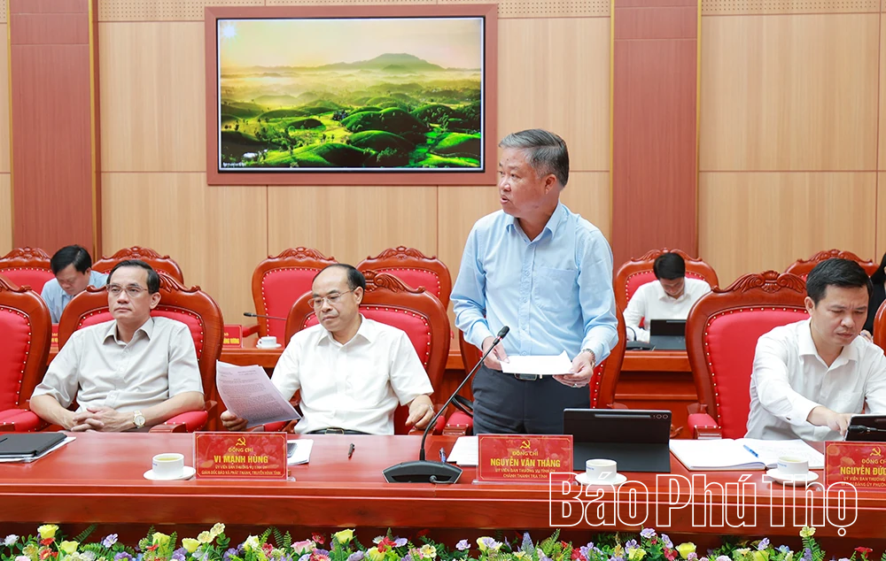 Ban Thường vụ Tỉnh ủy cho ý kiến vào một số nội dung quan trọng