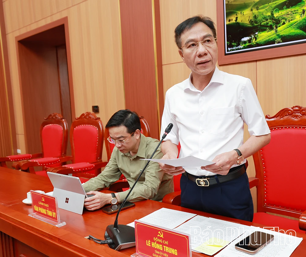 Ban Thường vụ Tỉnh ủy cho ý kiến vào một số nội dung quan trọng