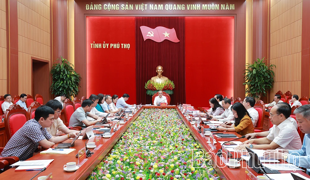 Ban Thường vụ Tỉnh ủy cho ý kiến vào một số nội dung quan trọng