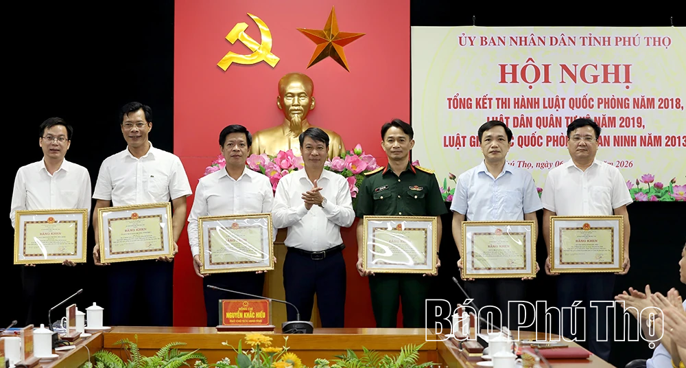 Phú Thọ tổng kết thi hành các luật về quốc phòng, quân sự địa phương