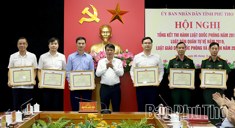 Phú Thọ tổng kết thi hành các luật về quốc phòng, quân sự địa phương