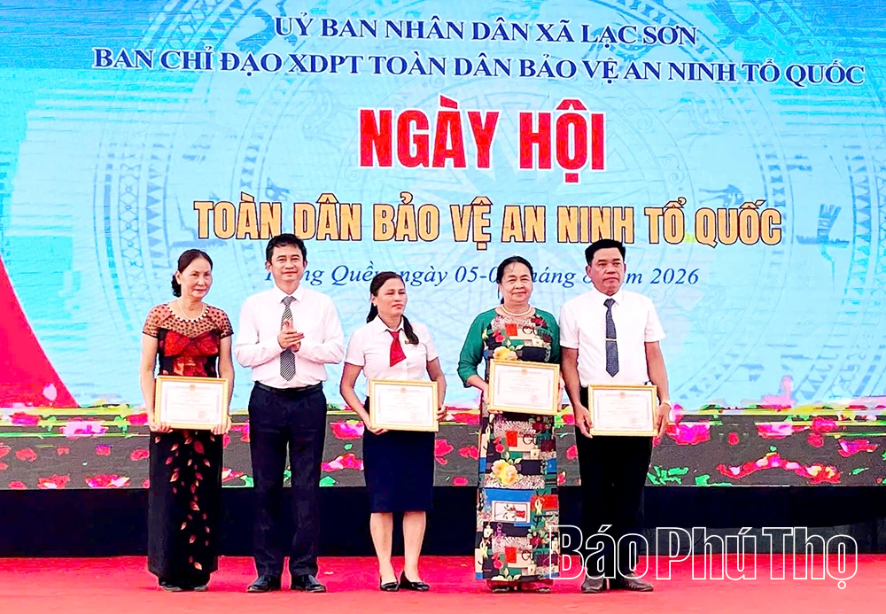 Xã Lạc Sơn tổ chức điểm Ngày hội Toàn dân bảo vệ an ninh Tổ quốc năm 2026