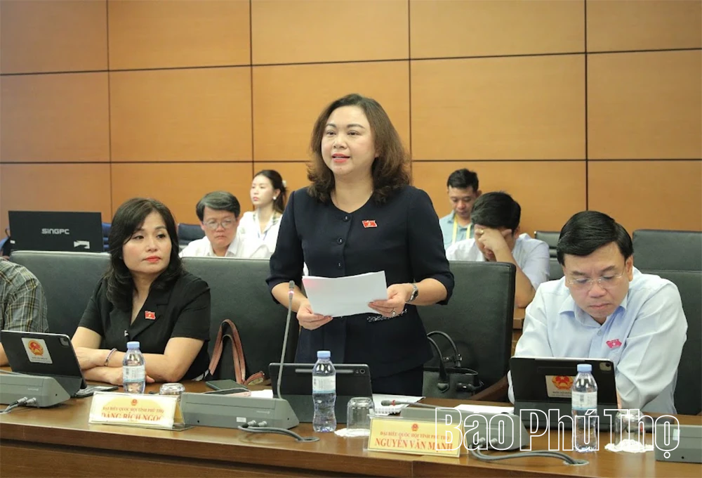 Đại biểu Quốc hội tỉnh Phú Thọ thảo luận một số dự án luật