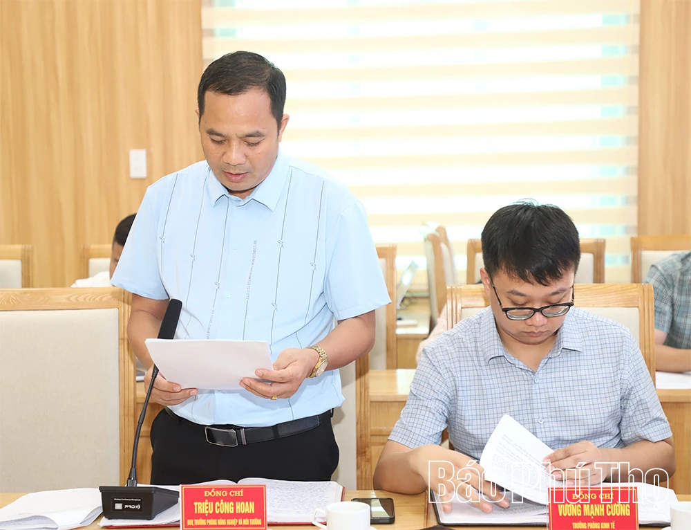 &nbsp;Thống nhất phương án cưỡng chế thu hồi đất thực hiện dự án Cụm công nghiệp Tam Nông