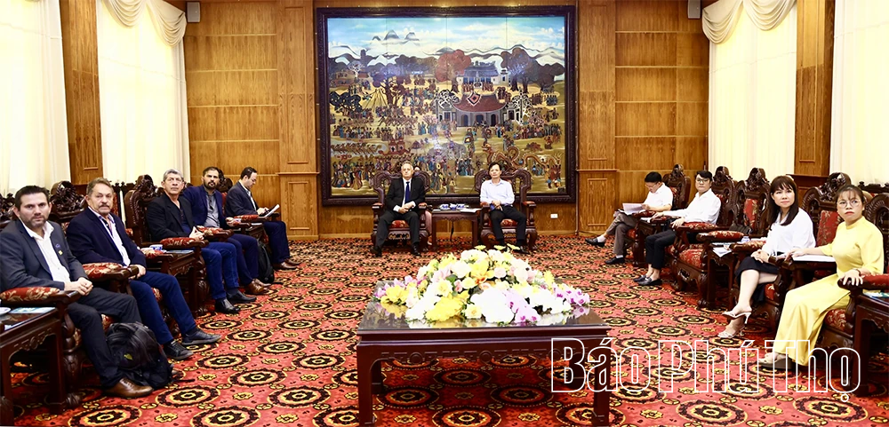 Đoàn doanh nghiệp Brazil tìm hiểu cơ hội đầu tư tại Phú Thọ