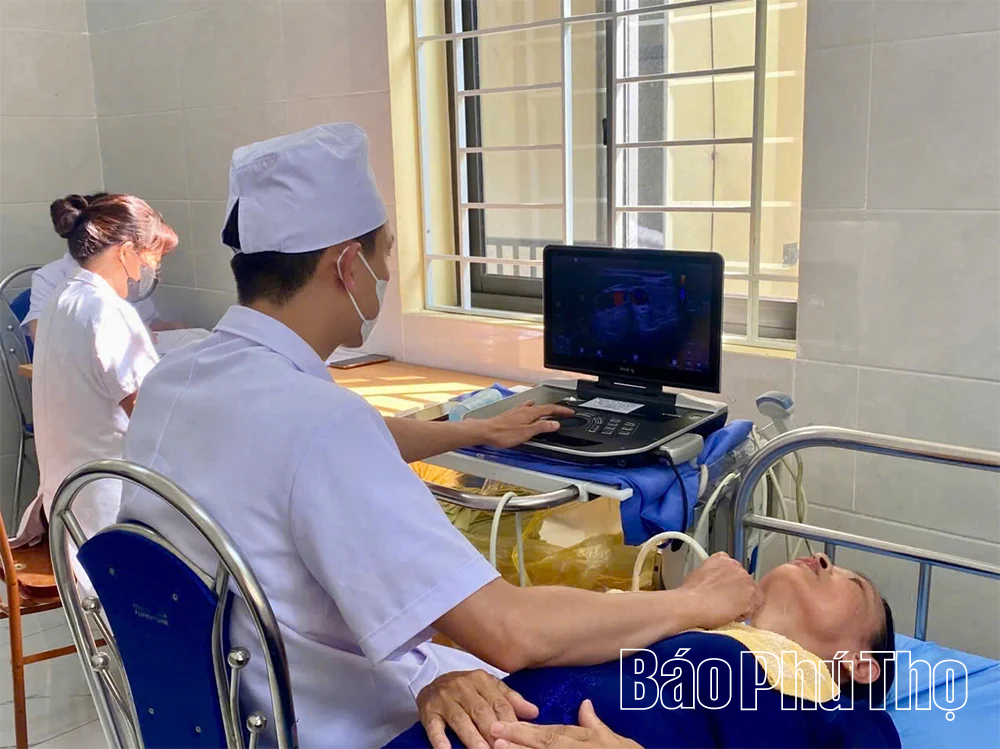 Trung tâm Y tế khu vực Tam Dương khám bệnh miễn phí cho người dân