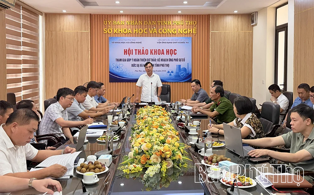 Góp ý hoàn thiện Kế hoạch ứng phó sự cố bức xạ và hạt nhân tỉnh Phú Thọ