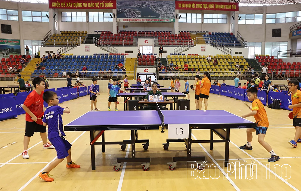 Hơn 600 vận động viên tham gia Ngày hội bóng bàn các câu lạc bộ Phú Thọ mở rộng