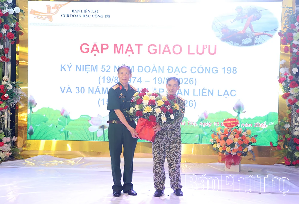 Gặp mặt truyền thống cựu chiến binh Đoàn Đặc công 198 các tỉnh phía Bắc