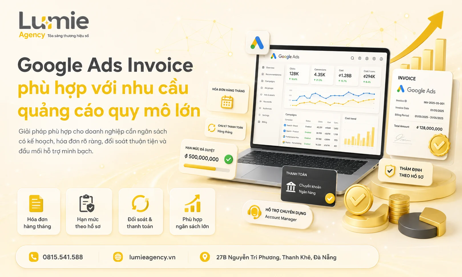 Công ty Lumie Agency: Giải pháp thuê tài khoản quảng cáo Google cho doanh nghiệp