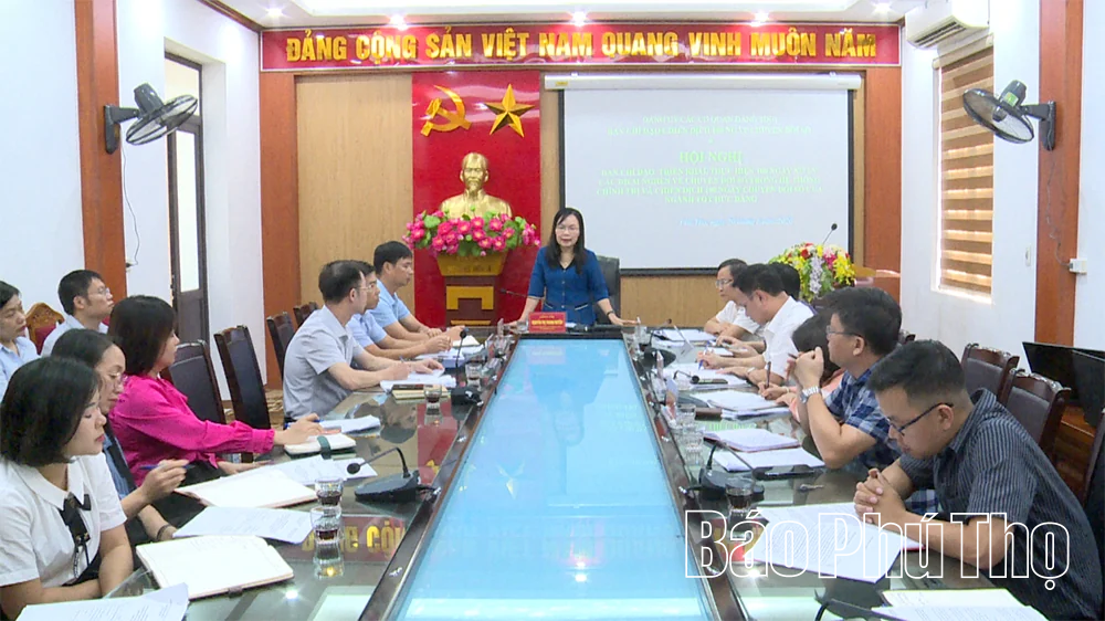Họp Ban Chỉ đạo 100 ngày xử lý các điểm nghẽn về chuyển đổi số ngành Tổ chức Đảng