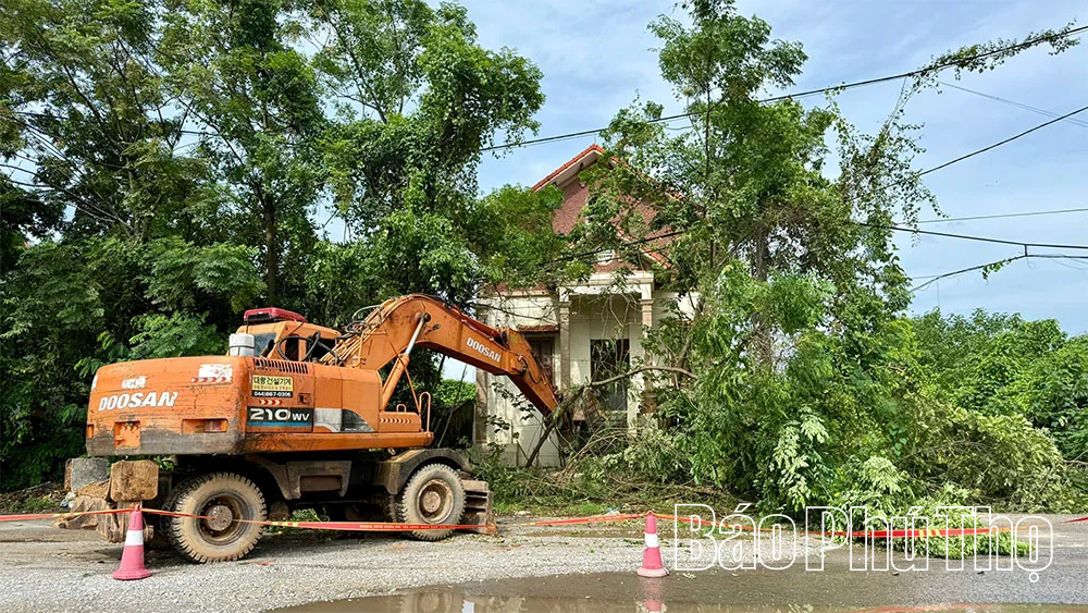 Sẵn sàng bàn giao mặt bằng để thi công đường Hợp Châu - Đồng Tĩnh đi thị trấn Lập Thạch (giai đoạn 2)