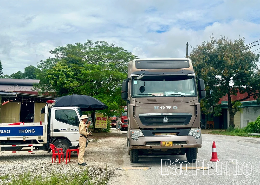 Đội Cảnh sát giao thông đường bộ số 3 xử lý 1.100 phương tiện vi phạm tải trọng&nbsp;