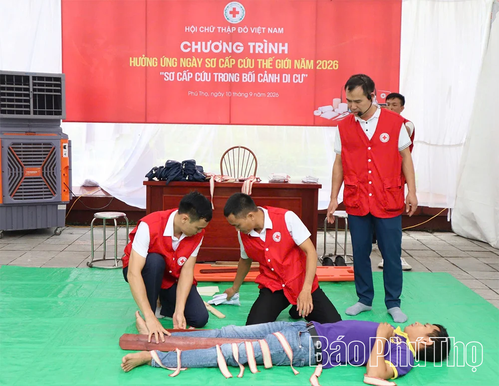 Phú Thọ hưởng ứng Ngày Sơ cấp cứu thế giới năm 2026