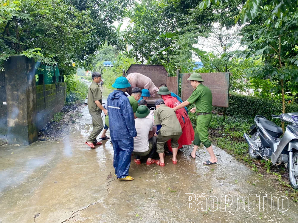 Lũ trên sông Bôi vượt mức báo động 3, gây ngập lụt vùng trũng thấp ven sông