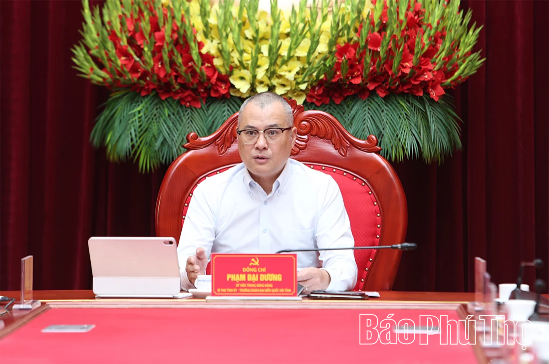 Bí thư Tỉnh ủy Phạm Đại Dương: Phấn đấu đưa Phú Thọ trở thành địa phương tiên phong về khoa học, công nghệ, đổi mới sáng tạo và chuyển đổi số