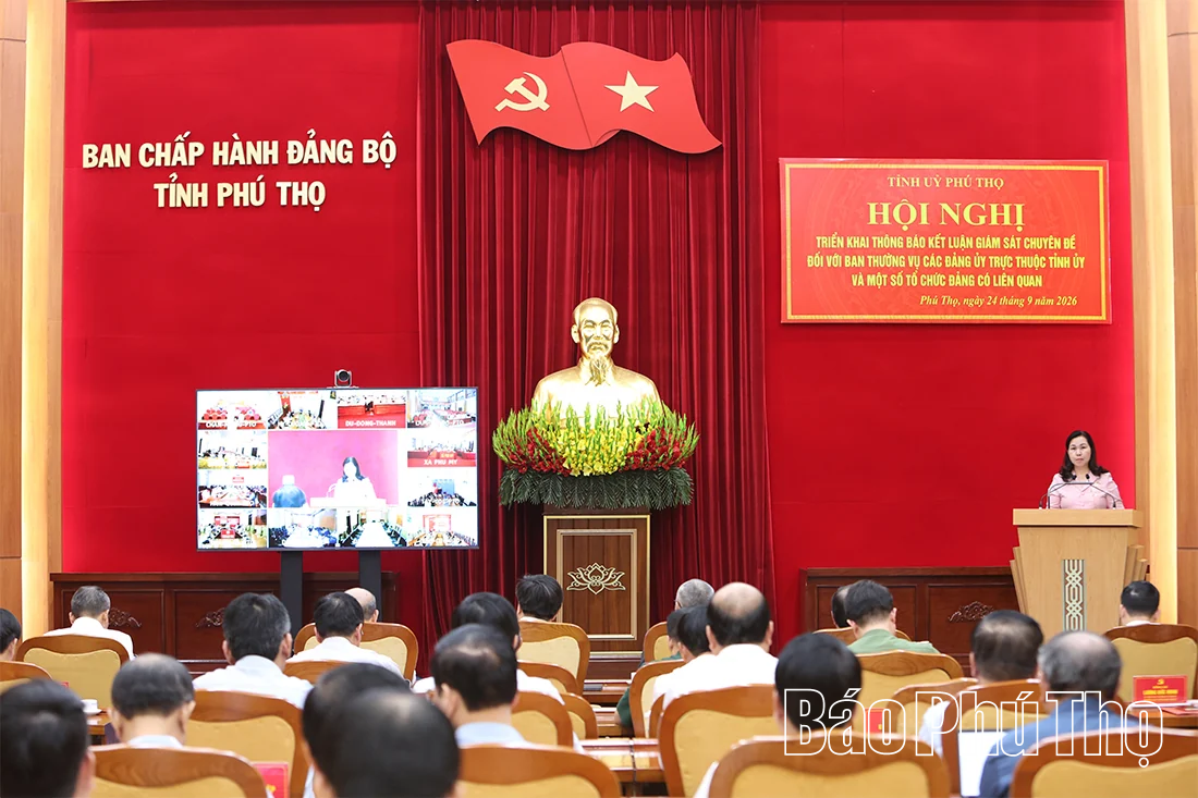 Thông báo kết luận giám sát chuyên đề đối với Ban Thường vụ các Đảng ủy trực thuộc Tỉnh ủy và một số tổ chức Đảng có liên quan