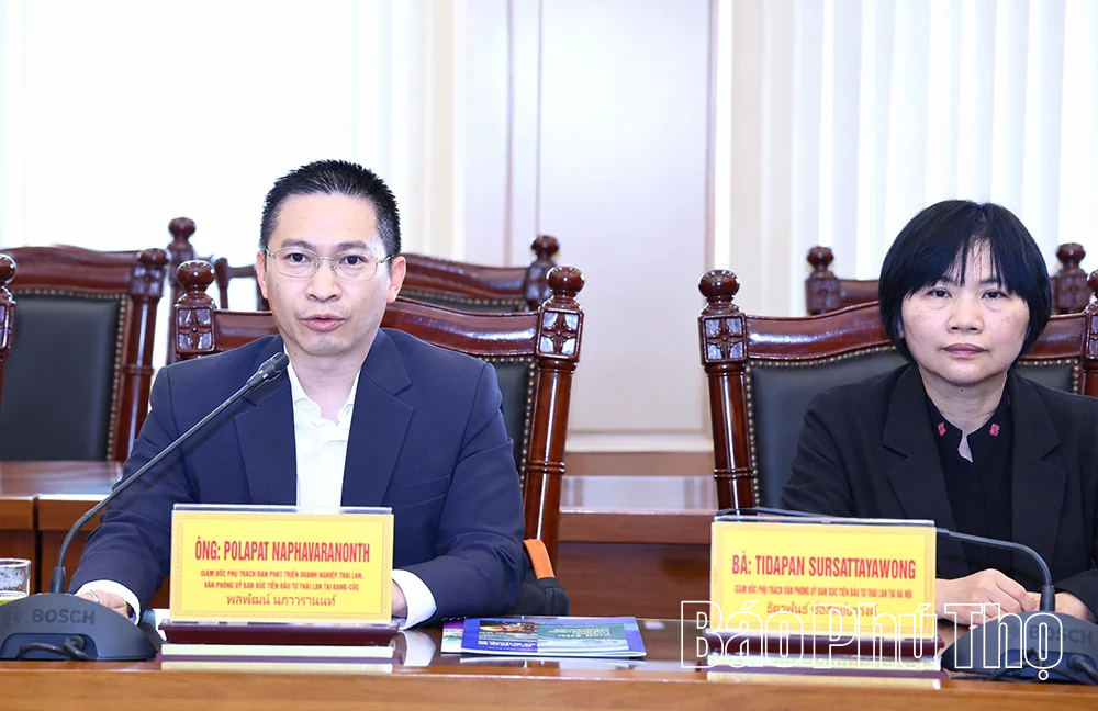 Phú Thọ tăng cường kết nối, thu hút đầu tư từ doanh nghiệp Thái Lan