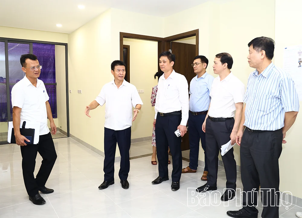 Kiểm tra tiến độ một số dự án nhà ở xã hội tại khu vực Vĩnh Phúc