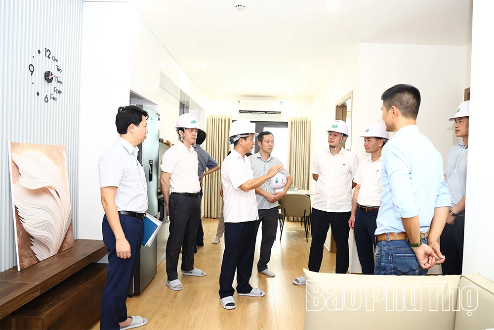 Kiểm tra tiến độ một số dự án nhà ở xã hội tại khu vực Vĩnh Phúc