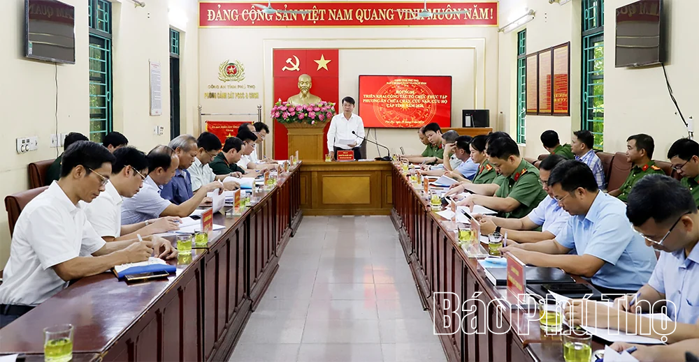 Chuẩn bị chu đáo cho cuộc thực tập phương án chữa cháy, cứu nạn, cứu hộ cấp tỉnh quy mô lớn