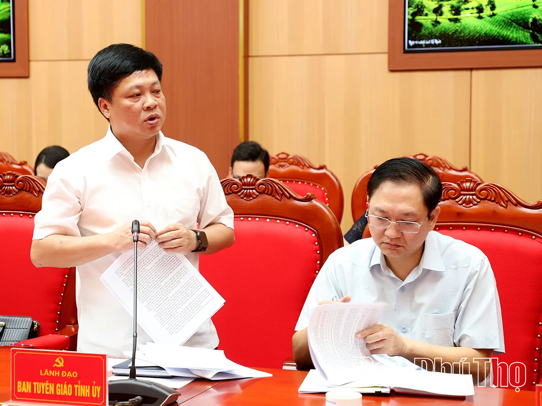 Giao ban các cơ quan chuyên trách tham mưu, giúp việc Tỉnh ủy