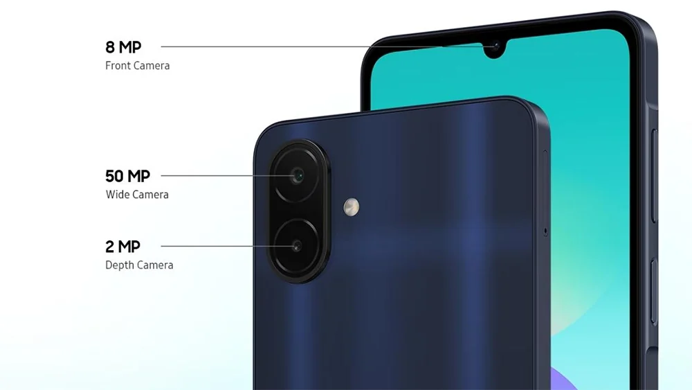Samsung Galaxy A08 ra mắt: Pin 6.000mAh gói trong thân máy dày 8mm, nặng 197g