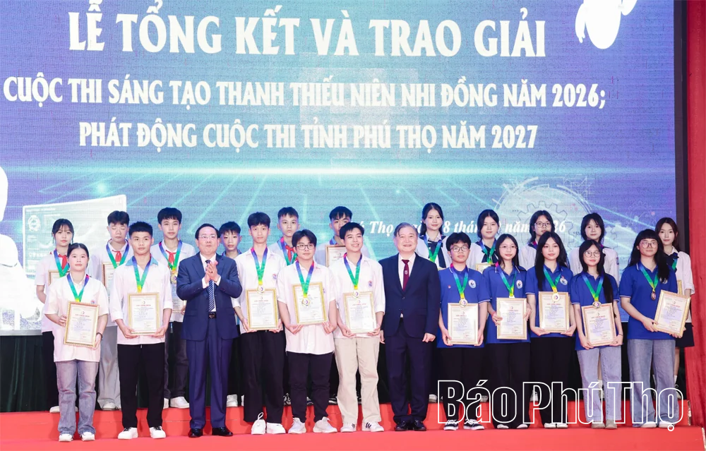 93 dự án đoạt giải Cuộc thi Sáng tạo thanh thiếu niên, nhi đồng tỉnh năm 2026