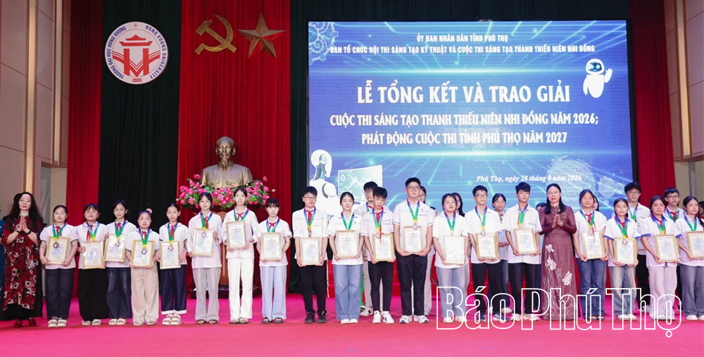 93 dự án đoạt giải Cuộc thi Sáng tạo thanh thiếu niên, nhi đồng tỉnh năm 2026