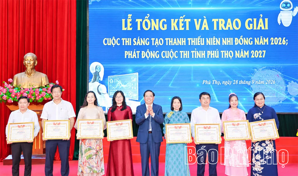 93 dự án đoạt giải Cuộc thi Sáng tạo thanh thiếu niên, nhi đồng tỉnh năm 2026