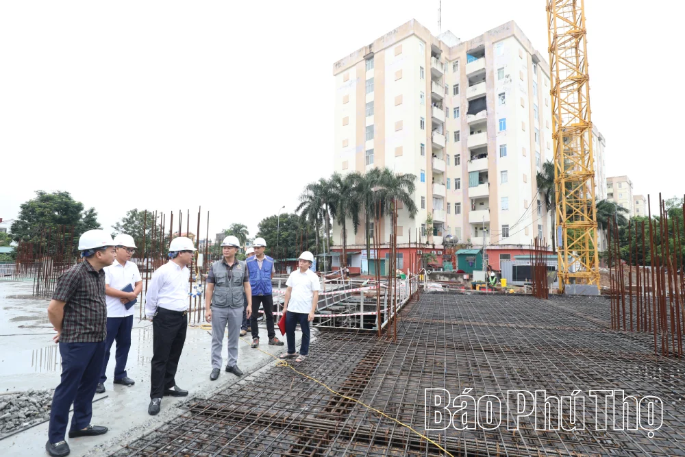 Đôn đốc tiến độ các dự án nhà ở xã hội tại 3 phường Nông Trang, Việt Trì, Thanh Miếu