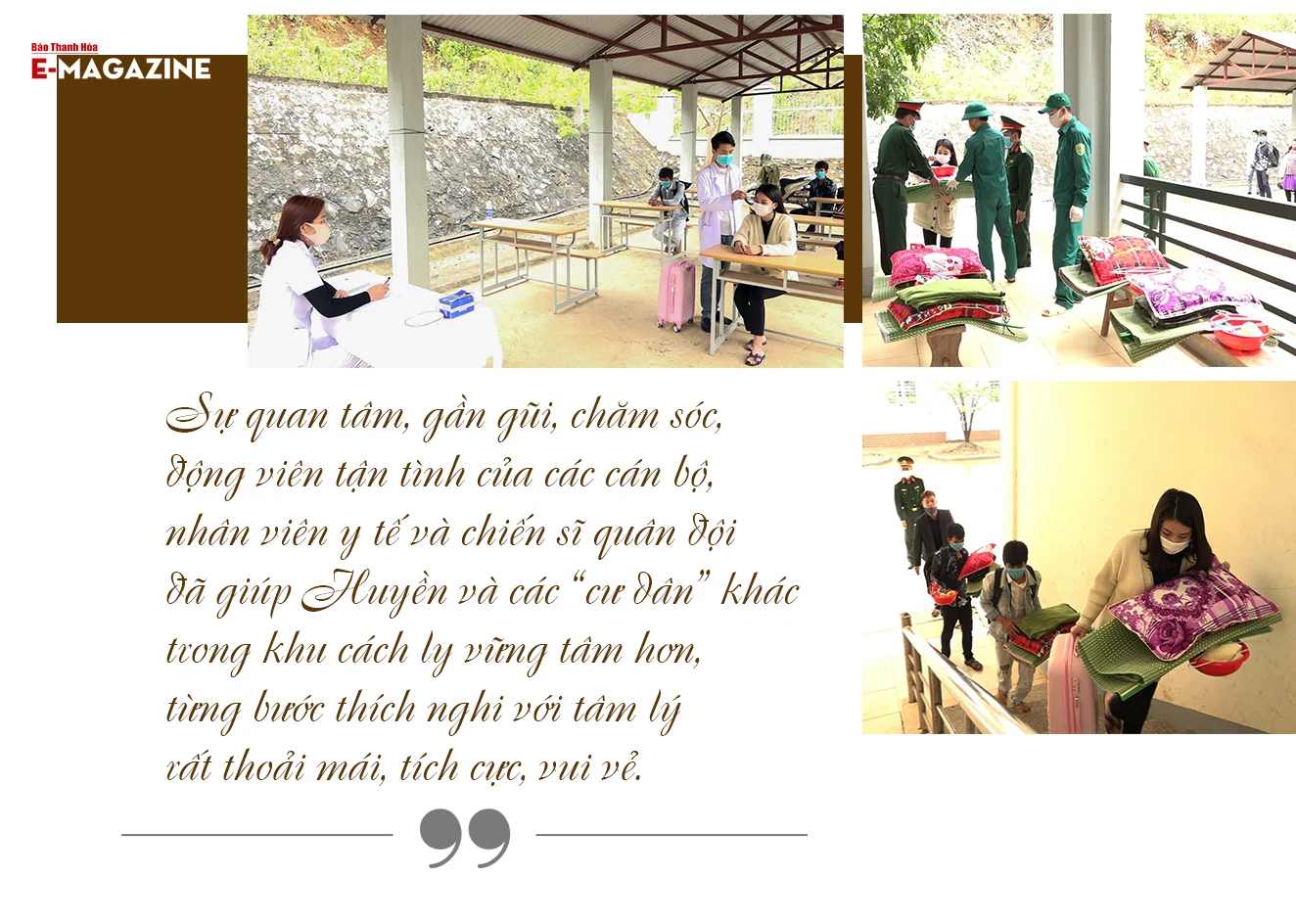 [E-Magazine] - Nhật ký trong khu cách ly của cô gái xứ Thanh: “Dẫu có nói thêm bao nhiêu lời cảm ơn chắc cũng không đủ”