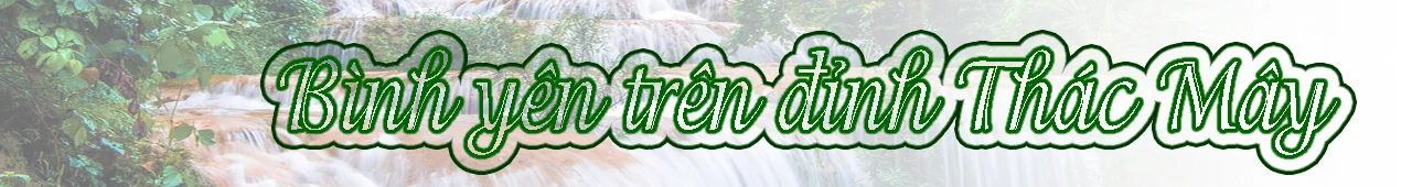 [E-Magazine] - Sống đời bình lặng trên đỉnh Thác Mây