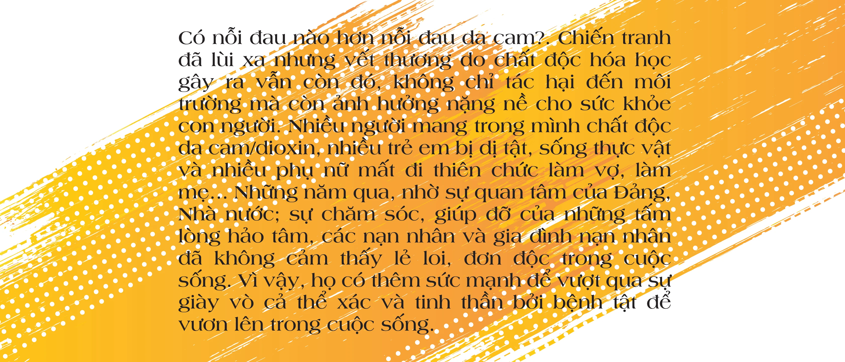 [E-Magazine] - Chung tay xoa dịu nỗi đau da cam