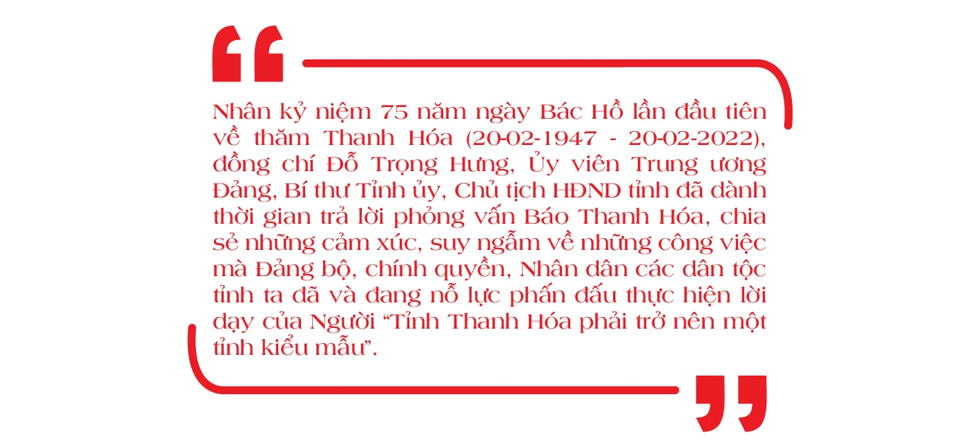 [E-Magazine] - 75 năm Thanh Hóa làm theo lời Bác Hồ dạy, quyết tâm sớm trở thành tỉnh giàu đẹp, văn minh, tỉnh kiểu mẫu