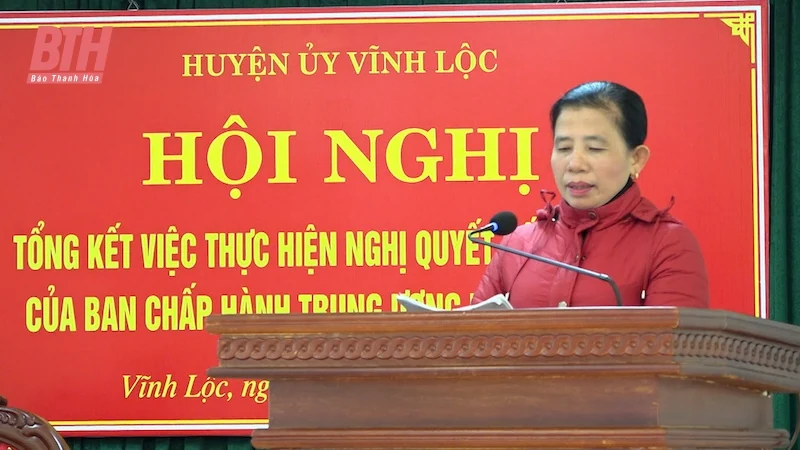 Vĩnh Lộc tổng kết Nghị quyết số 18 - NQ/TW Ban chấp hành Trung ương Đảng khoá XII