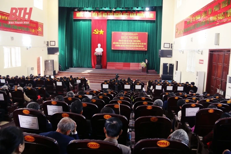 Huyện Đông Sơn: 30/30 chỉ tiêu chủ yếu hoàn thành và hoàn thành vượt mức