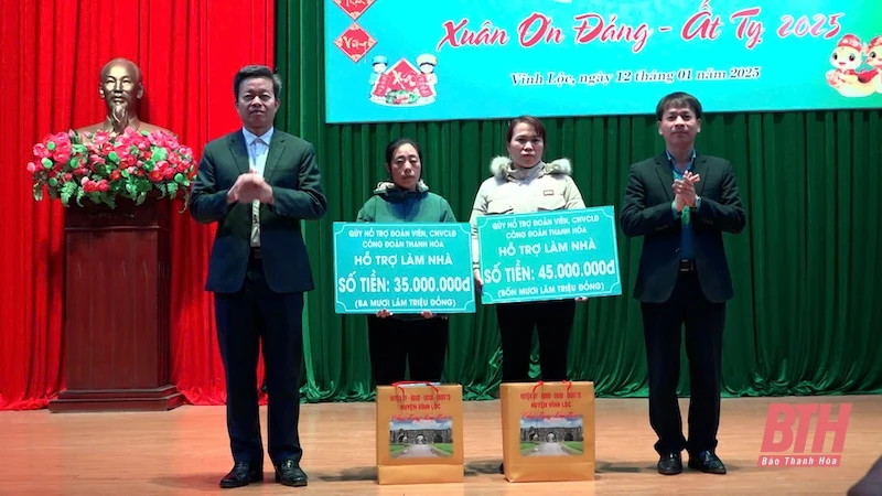 “Tết sum vầy - Xuân ơn Đảng” cho đoàn viên, người lao động huyện Vĩnh Lộc