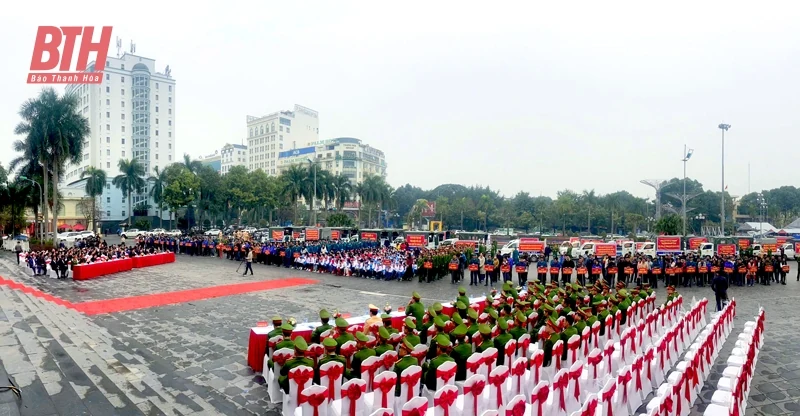 TP Thanh Hóa ra quân tuyên truyền phòng, chống vi phạm pháp luật về pháo, bảo đảm ANTT, ATGT dịp tết 