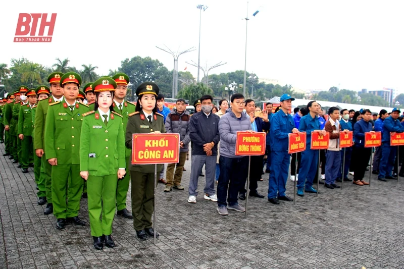 TP Thanh Hóa ra quân tuyên truyền phòng, chống vi phạm pháp luật về pháo, bảo đảm ANTT, ATGT dịp tết 