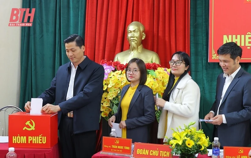 Đảng bộ huyện Thiệu Hóa hoàn thành đại hội chi bộ trực thuộc cơ sở