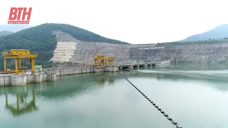 Thủy điện Trung Sơn đang điều tiết hợp lý nguồn nước trong hồ chứa