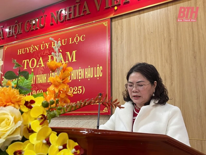 Tọa đàm kỷ niệm 85 năm Ngày thành lập Đảng bộ huyện Hậu Lộc