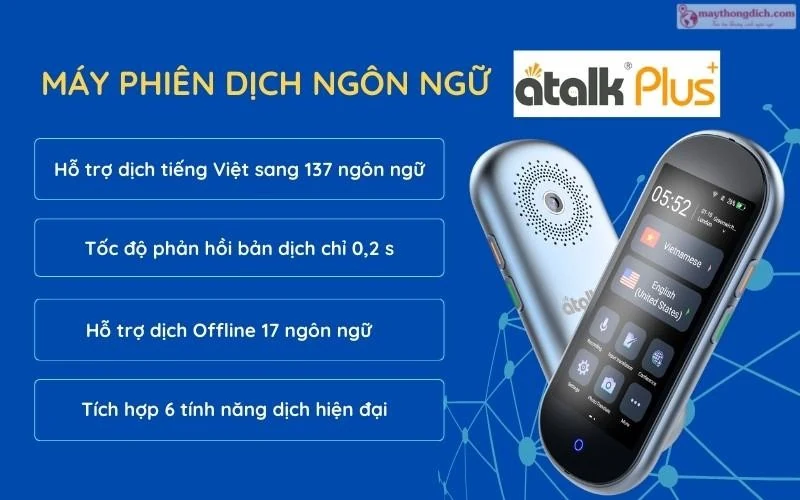 Máy phiên dịch 2 chiều Atalk giúp người Việt định cư tự tin hơn trong giao tiếp